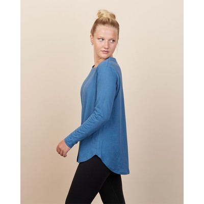 Enza Ladies Essential High-Low Long Sleeve Tee