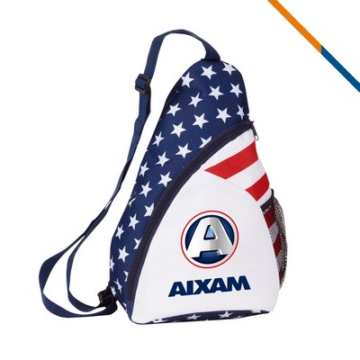 Lepid Patriotic Sling Backpack