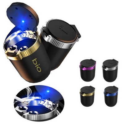 Car Ashtray With Cover Led Light