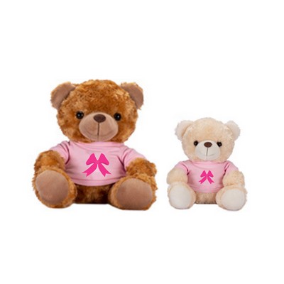 Breast Cancer Awareness Stuffed Bear 7"