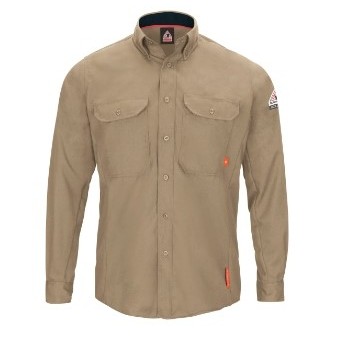 iQ Series® Men's Lightweight Comfort Woven Shirt w/Insect Shield® - Khaki Tan