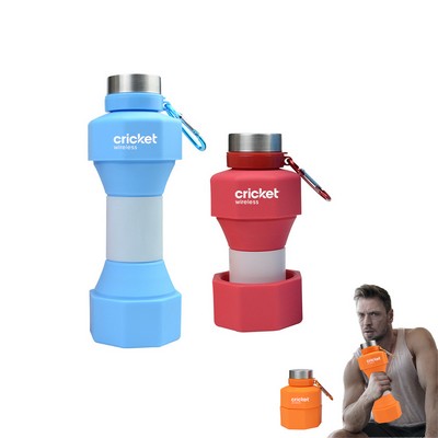 Silicone Dumbbell Folding Water Cup