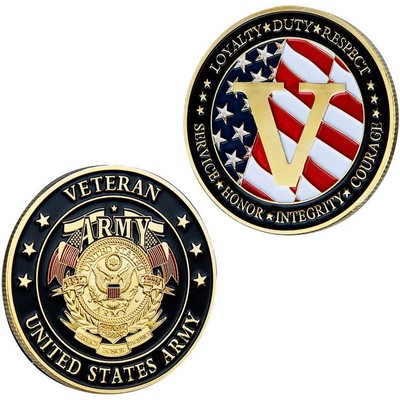 1 3/4 Brass Challenge Coin