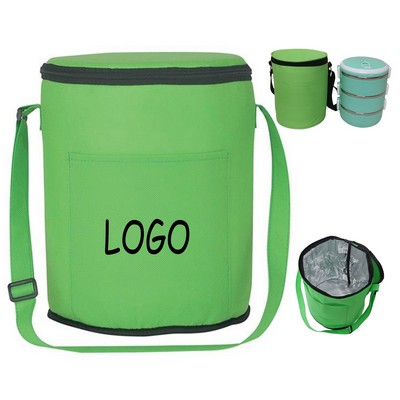 Round Non-Woven Insulated Cooler Bag