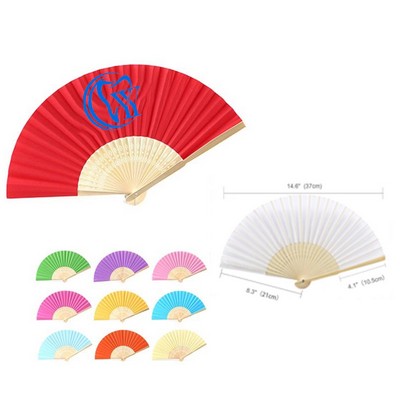 Foldable Paper Bamboo Fan