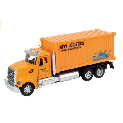 Die-cast Pull Back Truck_Yellow Container