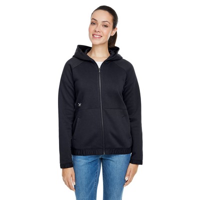 UNDER ARMOUR Ladies' Hustle Full-Zip Hooded Sweatshirt