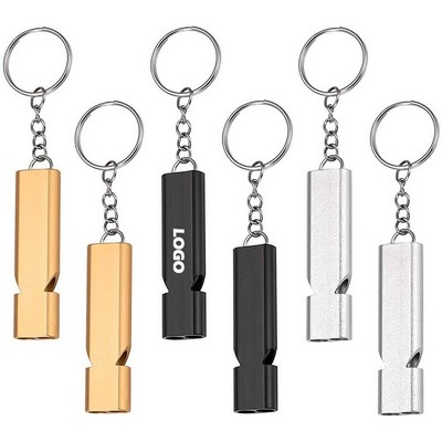 Flat Aluminum Alloy Survival Whistle