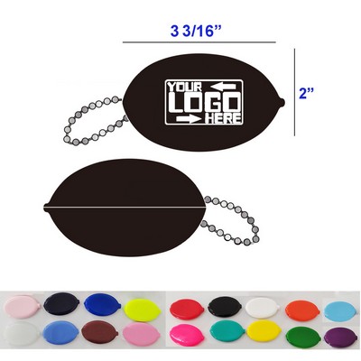 PVC Coin Change Pouch With Chain