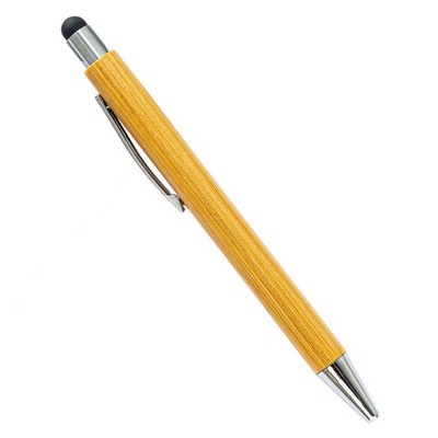 Bamboo Ballpoint Stylus Pen