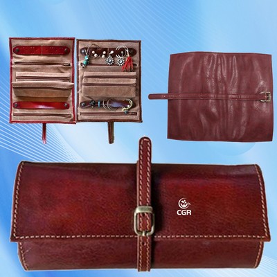 Portable Leather Jewelry Kit