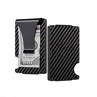 Sleek Carbon Fiber Minimalist Mens Wallet - Stylish & Compact