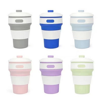 On-the-Go Convenience: 350ML Collapsible Silicone Cups