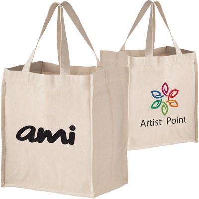 Premium 14 oz. Heavy Duty Canvas Tote Bag w/ Gusset (13" x 15" x 10")