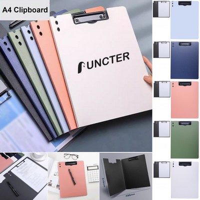 A4 Office Clipboard Folder File Cover Clipboard Vertical Clip Metal Clip Letter Size Clipboard