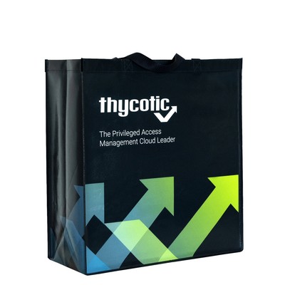 Custom Full-Color Laminated Non-Woven Promotional Tote Bag17.5"x19"x8"