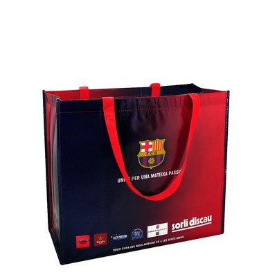 Custom Full-Color 120g  Laminated Non-Woven Promotional Tote Bag 18"x16"x6"