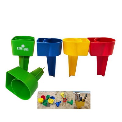 Beach Cup Holder with Pocket