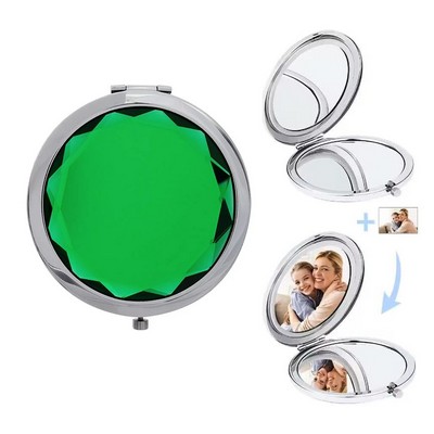 Jeweled Compact Mirror Multi Colors