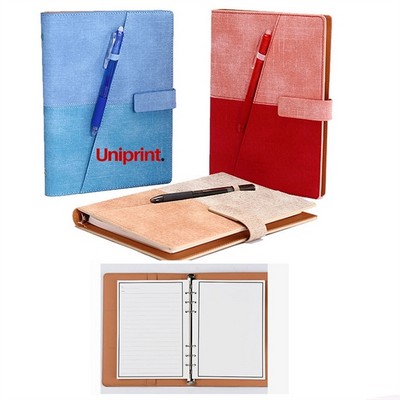 Reusable Notebook with PU Leather Cover