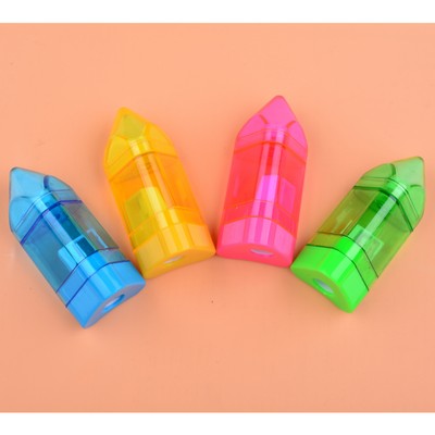 Triangle Pencil Sharpener with Eraser