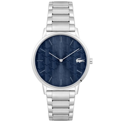 Lacoste™ Crocorign Gentleman's Stainless Steel Watch w/Navy Blue Dial