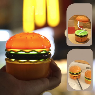 Hamburger Table Lamps with Adjustable Neck