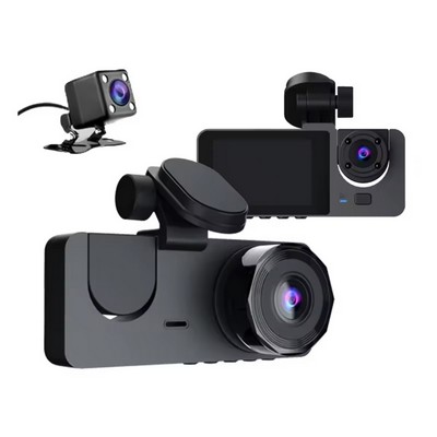 Dashcam w/ 3 camera Views