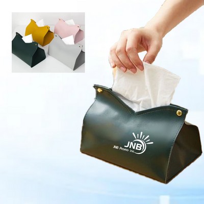 PU Leather Tissue Box