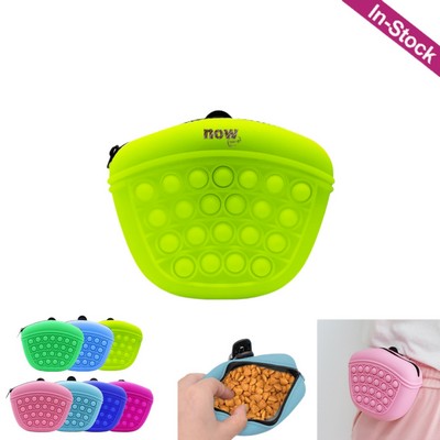 Stress Relief Silicone Dog Treat Pouch