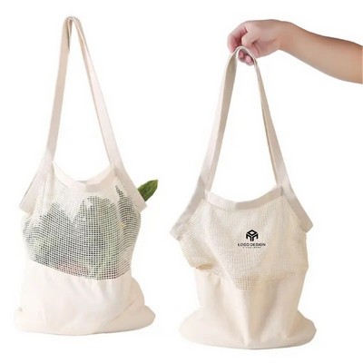 Reusable Grocery Cotton Mesh Bag