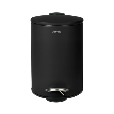 blomus Tubo Black Pedal Bin Wastepaper Basket