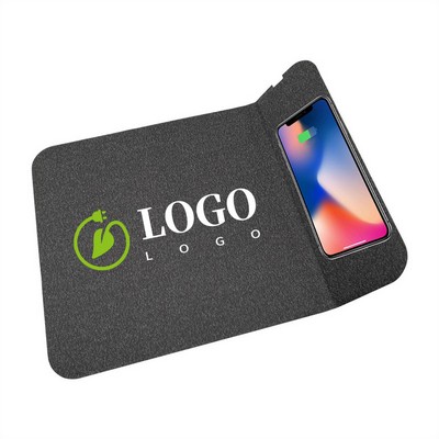 2 In 1 Mouse Pad With 15W Wireless Charger