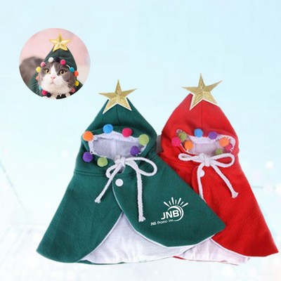 Festive Pet Holiday Costume/Puppy Christmas Cape