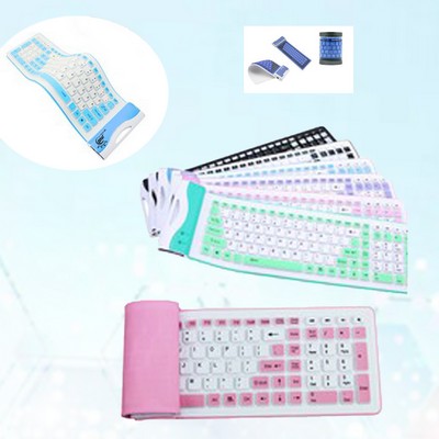 Silicone Foldable Wireless Keyboard