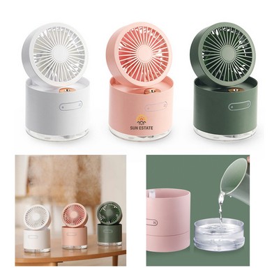 Desktop USB Mini Fan with Humidifier