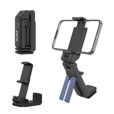 360 Degree Rotating Desk Phone Clamp Foldable Phone Stand Portable Phone Holder For Travel