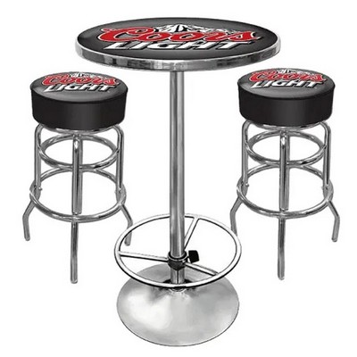 3-Piece Pub Set Table And Swivel Stools