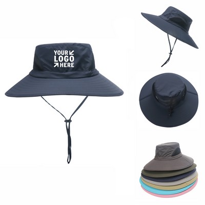 Waterproof Wide Brim Bucket Hat