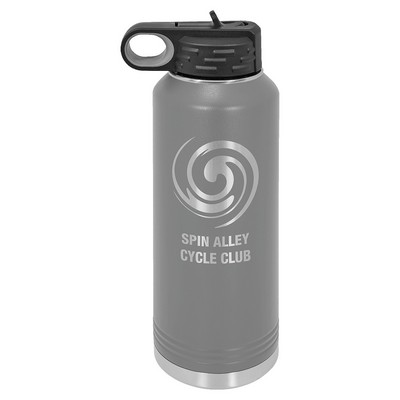 Polar Camel 40oz Dark Gray Stainless Steel Water Bottle