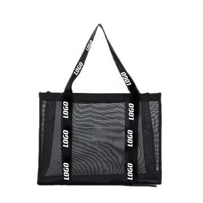 15.75" x 5.9" x 13.78" Nylon Shopping Tote Bag