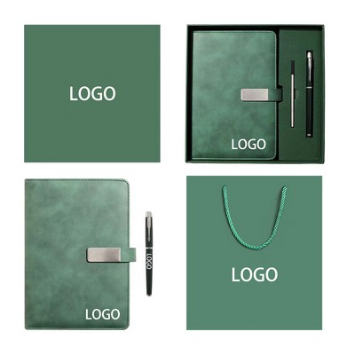 Simple Fresh A5 Notebook And Pen Set Gift Box