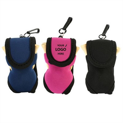 Neoprene Golf Ball Holder Pouch Golf Bag