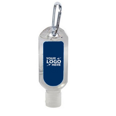 2 oz. Antibacterial Hand Sanitizer Gel with Carabiner