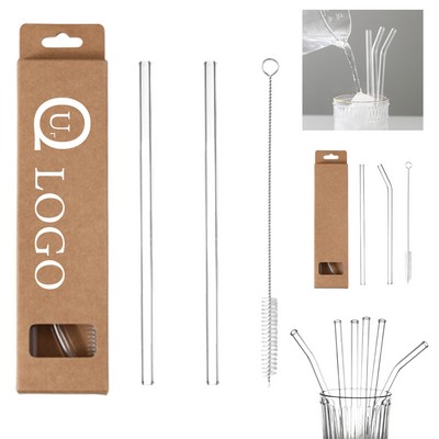 Glass Straw Set