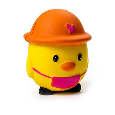 Slow Rebound Chick Wearing Hat Stress Relief Toy