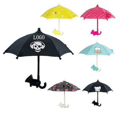 Cell Phone Umbrella Sun Shade With Suction Cup Stand