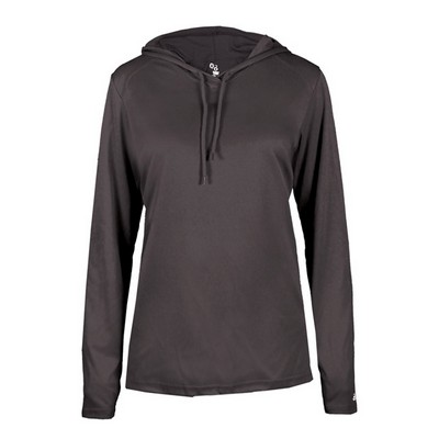 Badger Sport B-Core Womens Long Sleeve Hood