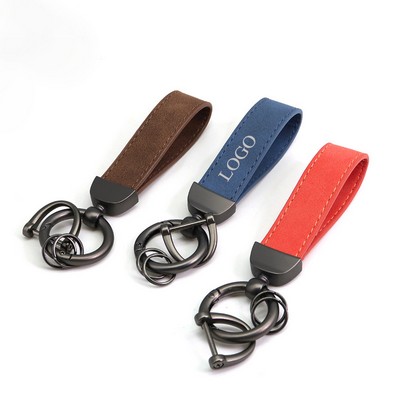 Leather Car Keychain