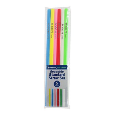 Reusable Standard Straw - 6 Pack